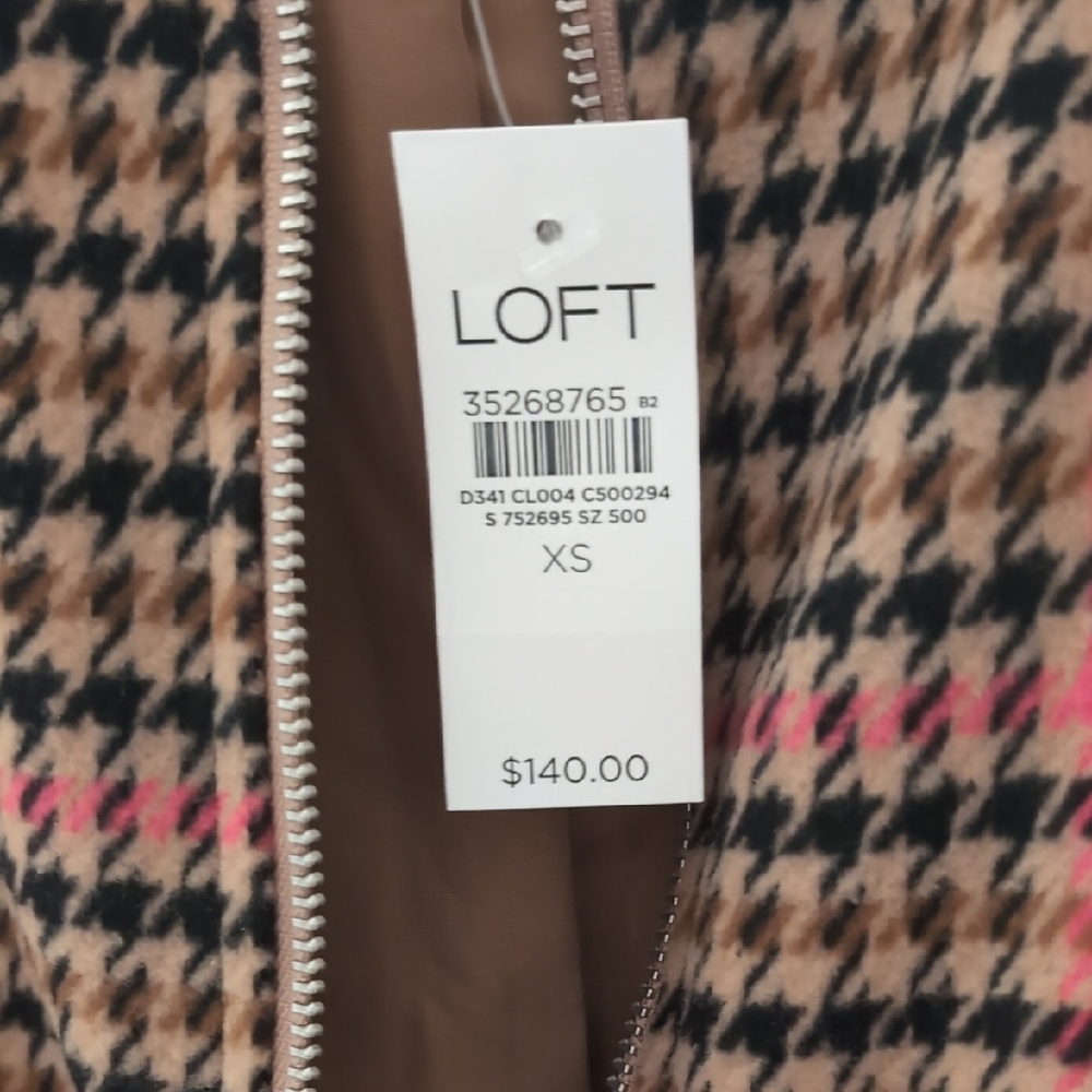 LOFT Houndstooth Jacket XS